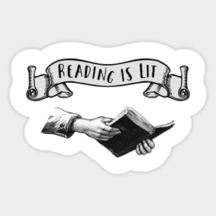 Reading Is Lit Sticker